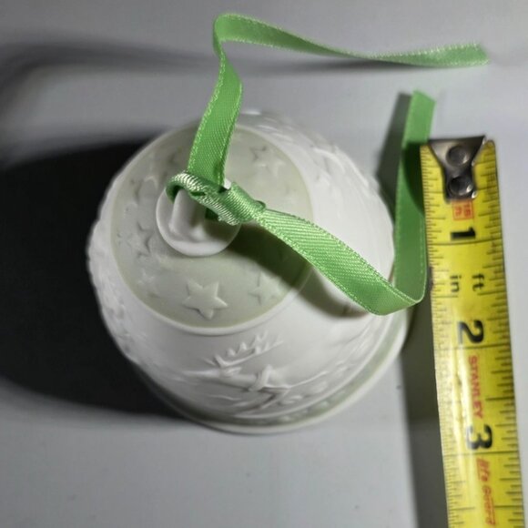 Vtg Lladró 1988 Porcelain Christmas Bell Ornament With Original Box & Card - Picture 5 of 5